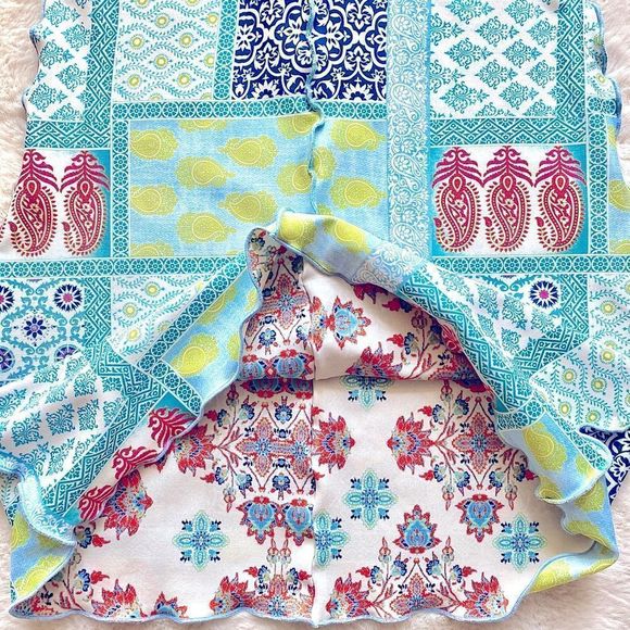 NWOT! Reversible 2 for 1 Bargain,Stretchy,unique, Easy Fit,Pull On Skirt, Mini - Picture 2 of 4